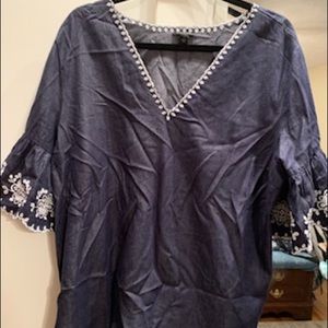 Denim blouse